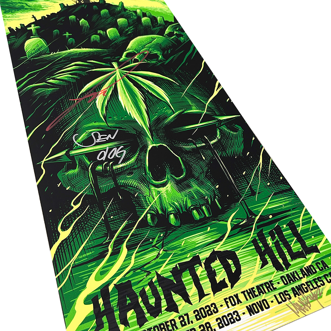 Cypress Hill "Haunted Hill 2023" AUTOGRAPHED Limited Edition Maxxer Poster