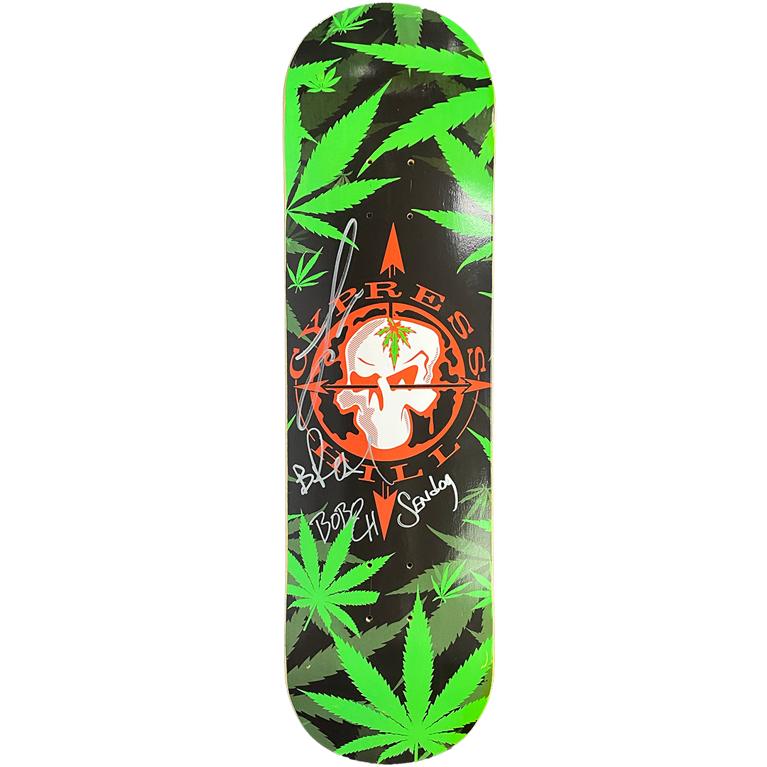 Cypress Hill "Skull N Compass" AUTOGRAPHED Limited Edition Skate Deck