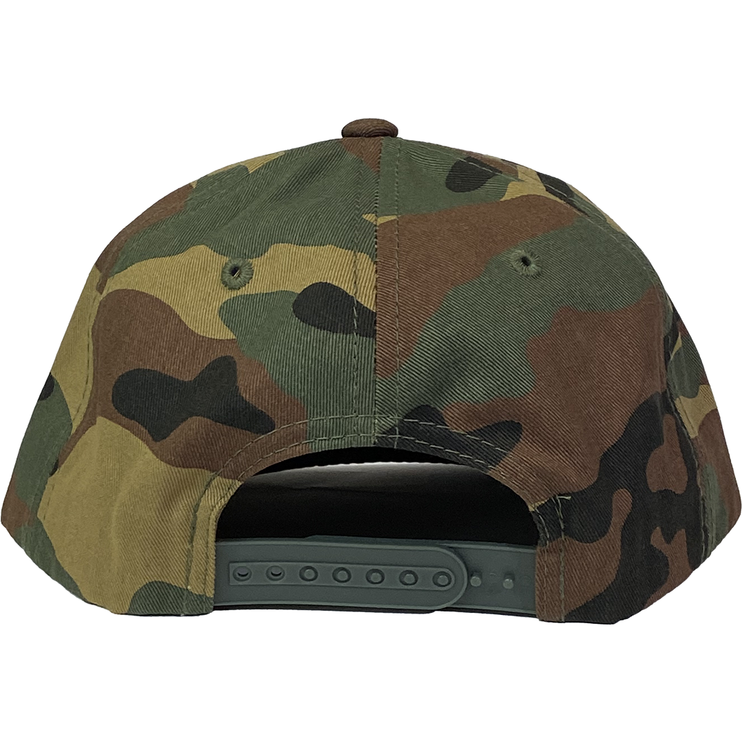 "Classic Stack" Snapback Hat In Camo