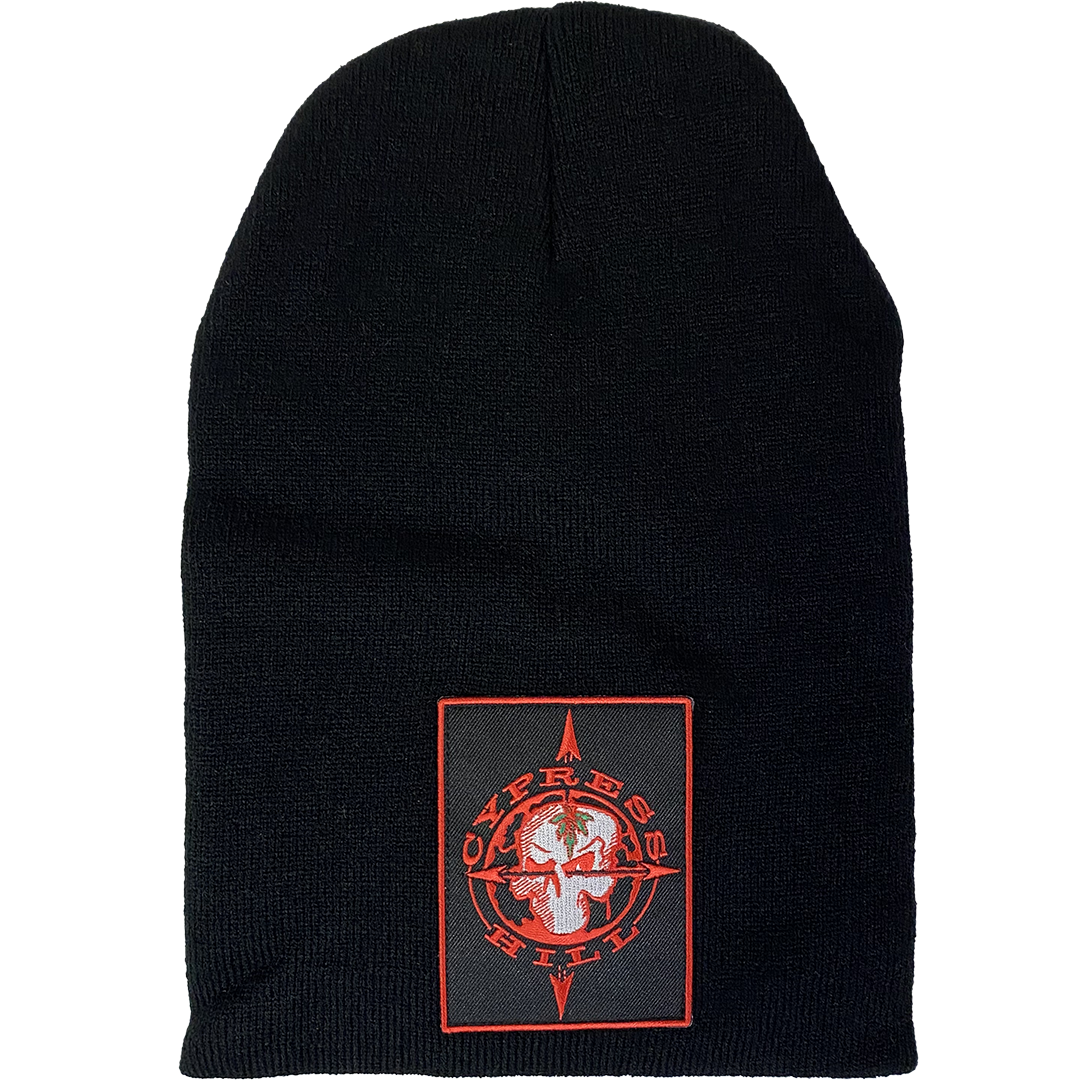 "Skull N Compass" Slouch Beanie