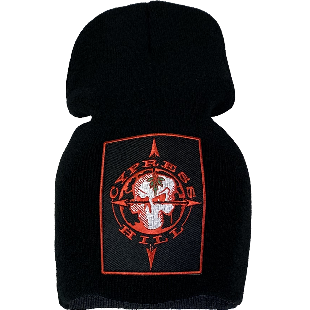 "Skull N Compass" Slouch Beanie