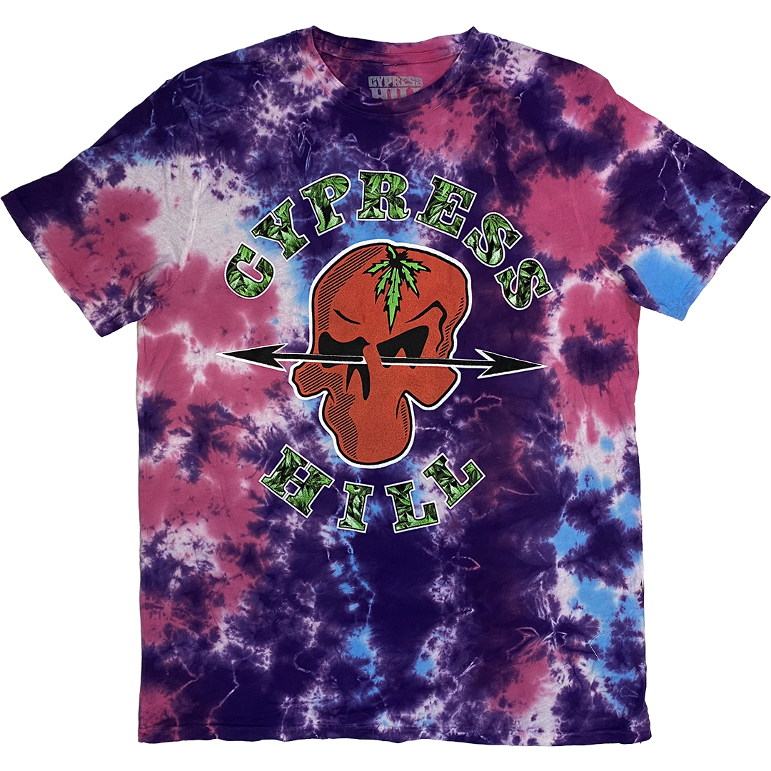 "Phuncky Shit" T-Shirt In Purple Tie Dye