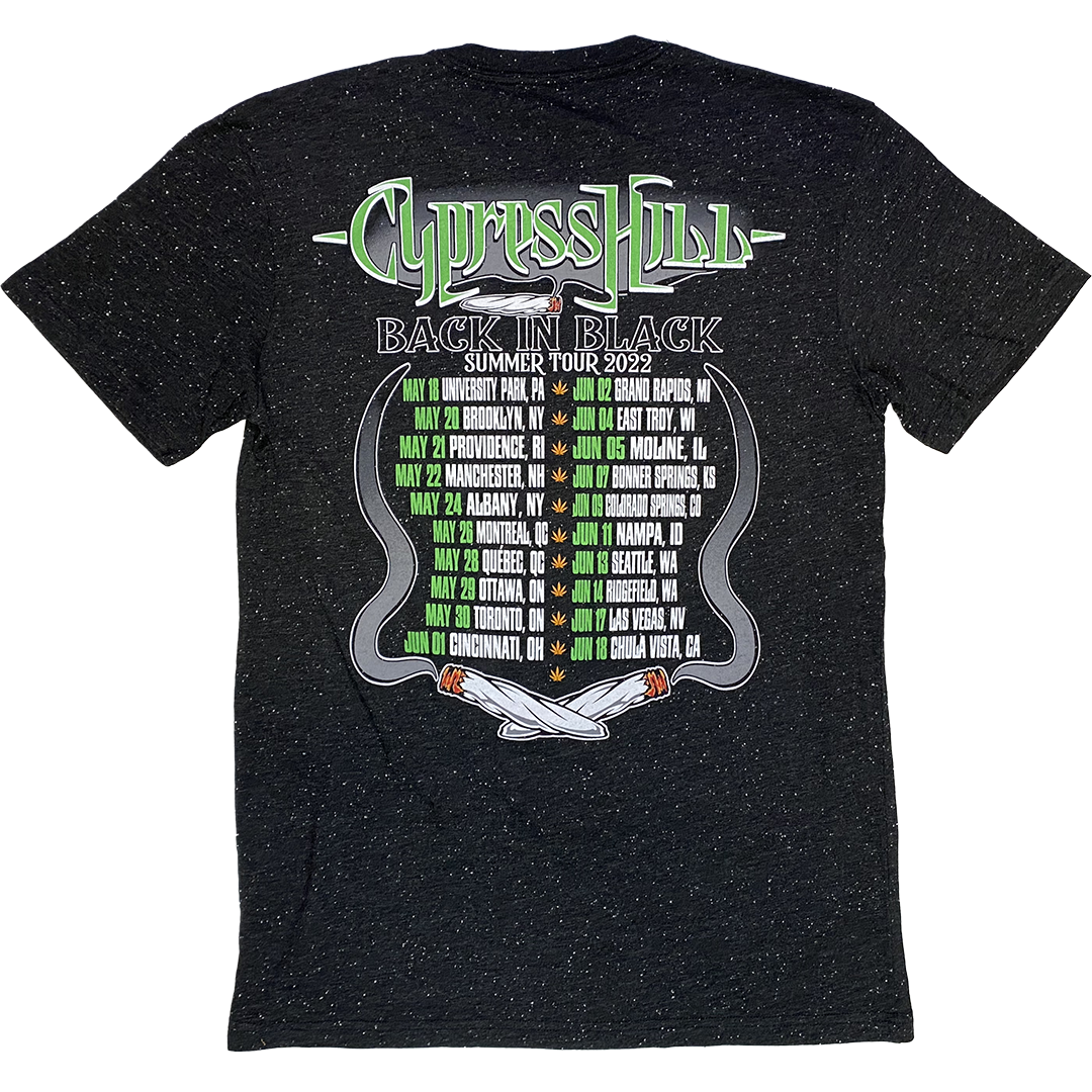 Cypress Hill "Pot Monster" T-Shirt in Confetti Black