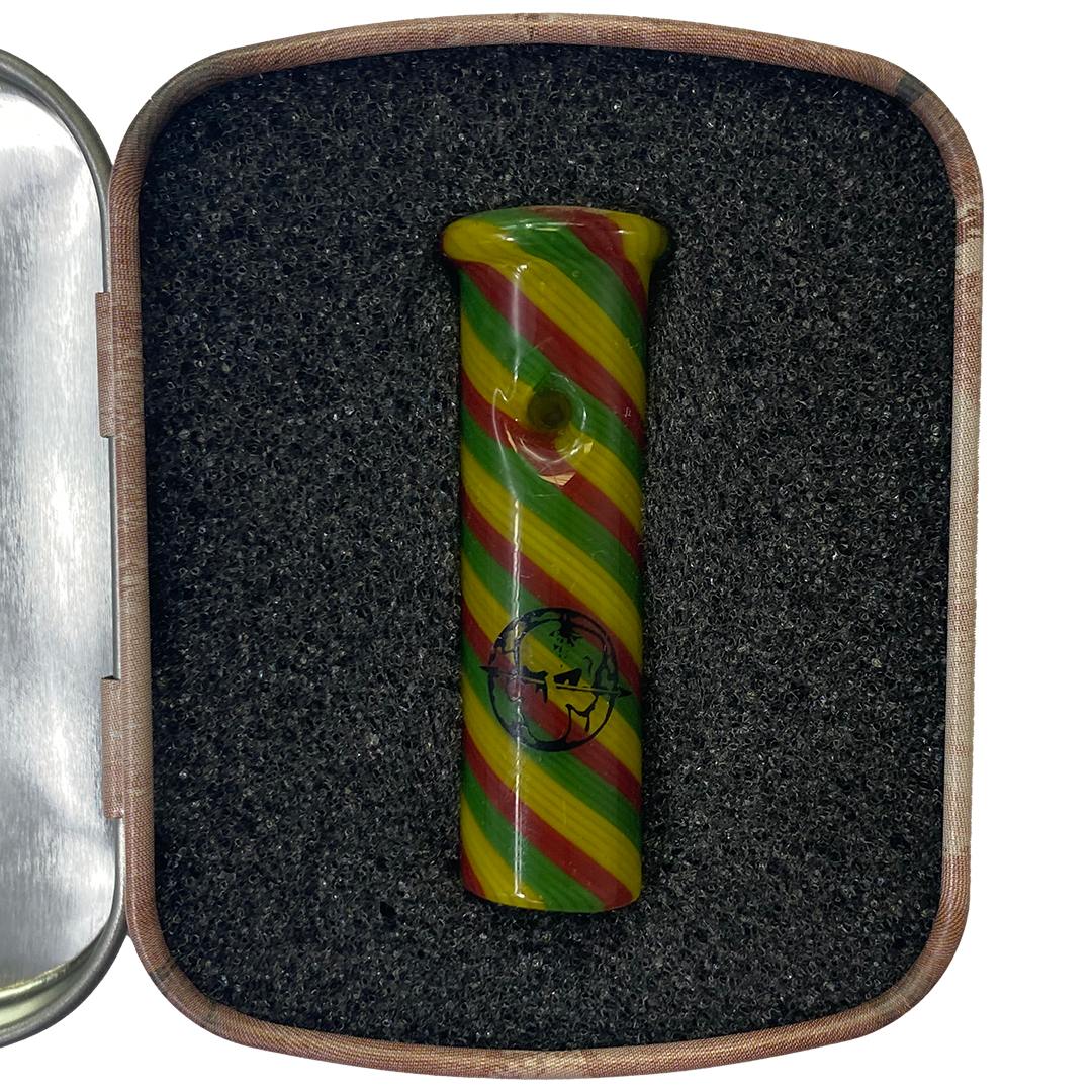 "Rasta Vibe" Phatty (10mm) Hand Blown Glass Phuncky Feel Tip