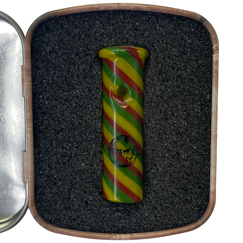 "Rasta Vibe" Phatty (10mm) Hand Blown Glass Phuncky Feel Tip