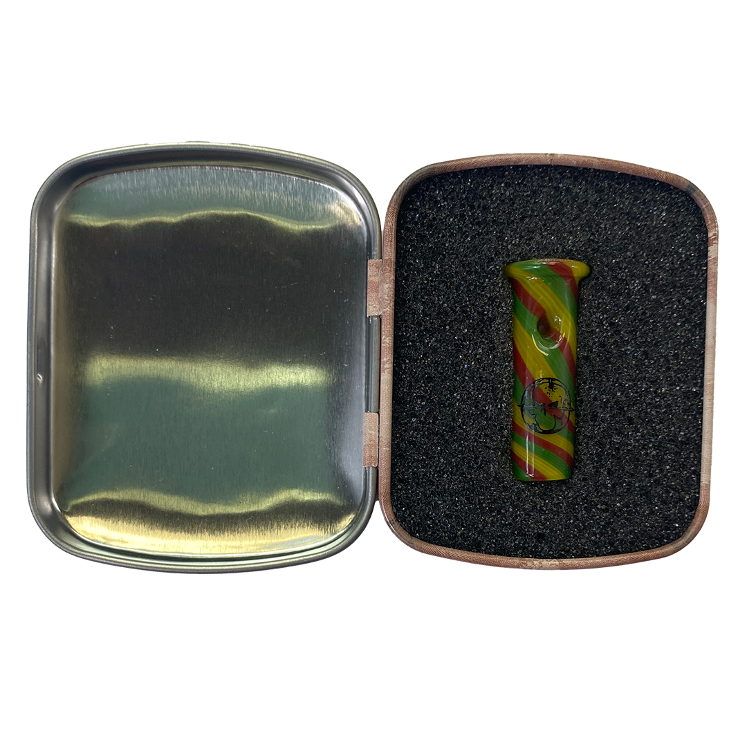 "Rasta Vibe" Classic (8mm) Hand Blown Glass Phuncky Feel Tip
