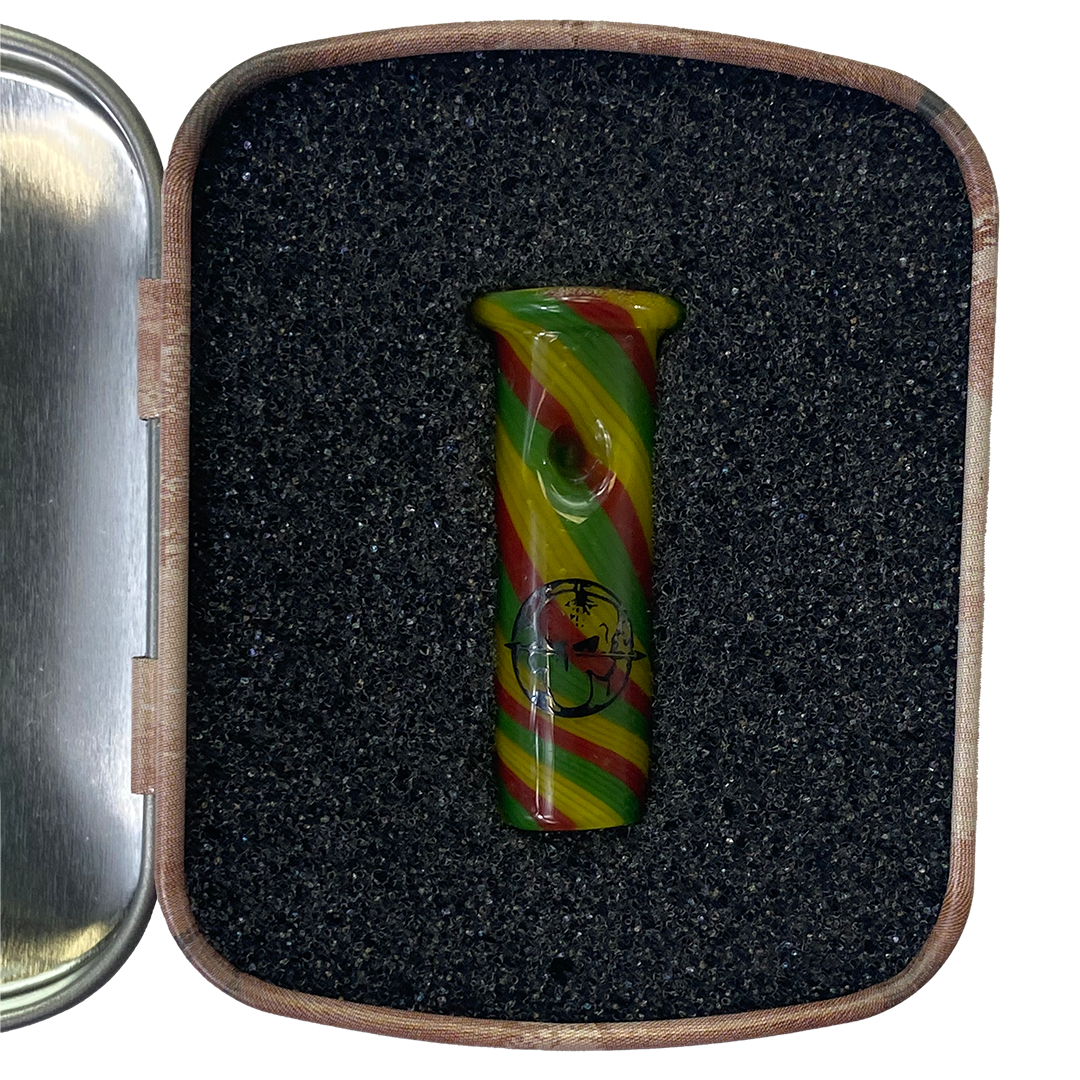 "Rasta Vibe" Classic (8mm) Hand Blown Glass Phuncky Feel Tip