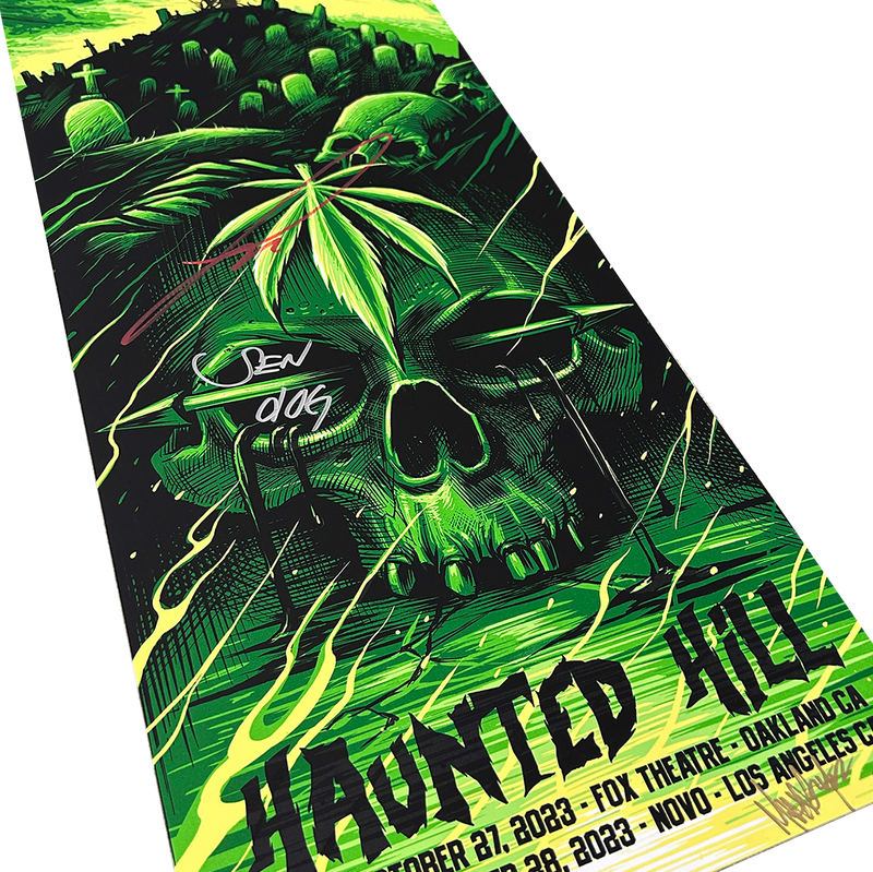 Cypress Hill "Haunted Hill 2023" AUTOGRAPHED Limited Edition Maxxer Poster