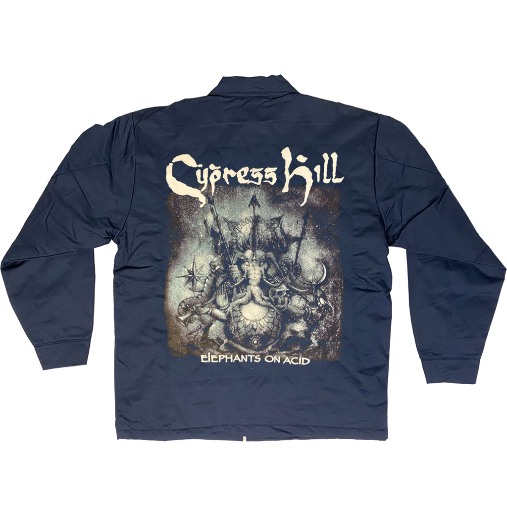 Cypress Hill "Elephants On Acid" Work Jacket in Navy Blue