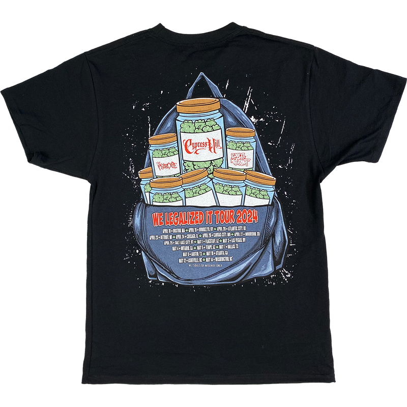 "We Legalized It Tour 2024" Illustrated Event T-Shirt