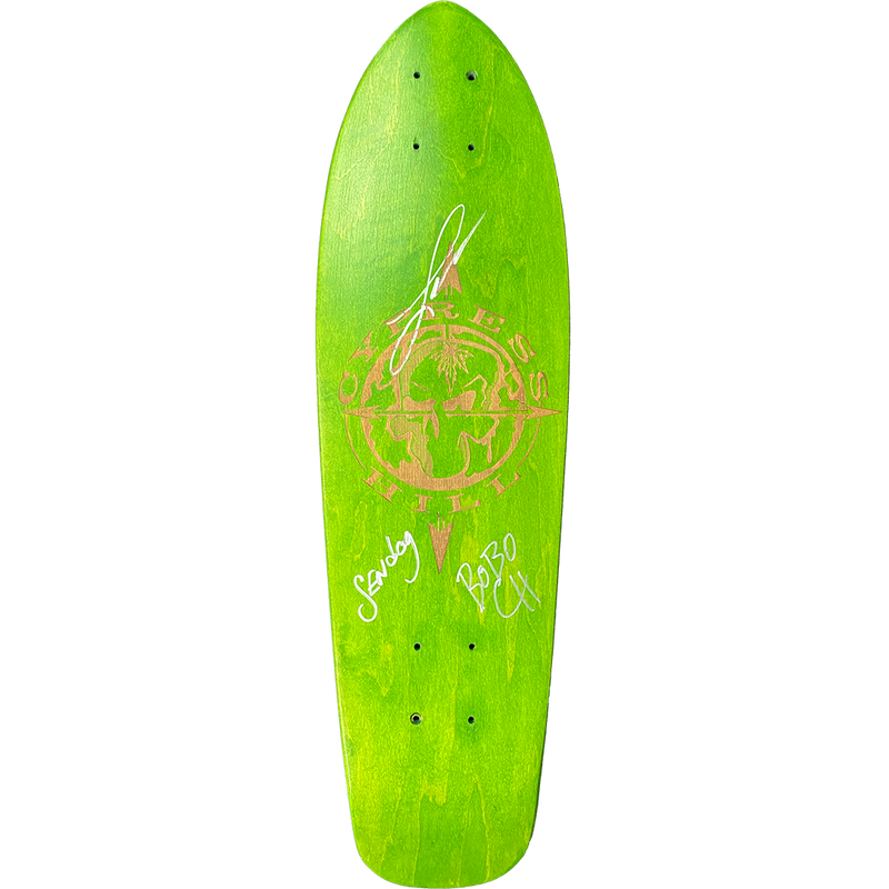 Cypress Hill AUTOGRAPHED "Skull N Compass" Limited Edition Skate Deck in Green