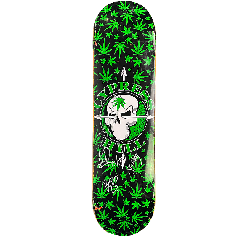 Cypress Hill AUTOGRAPHED "Skull N Globe" Limited Edition Skate Deck
