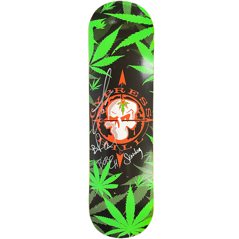 Cypress Hill AUTOGRAPHED "Skull & Compass" LIMITED EDITION Skateboard Deck