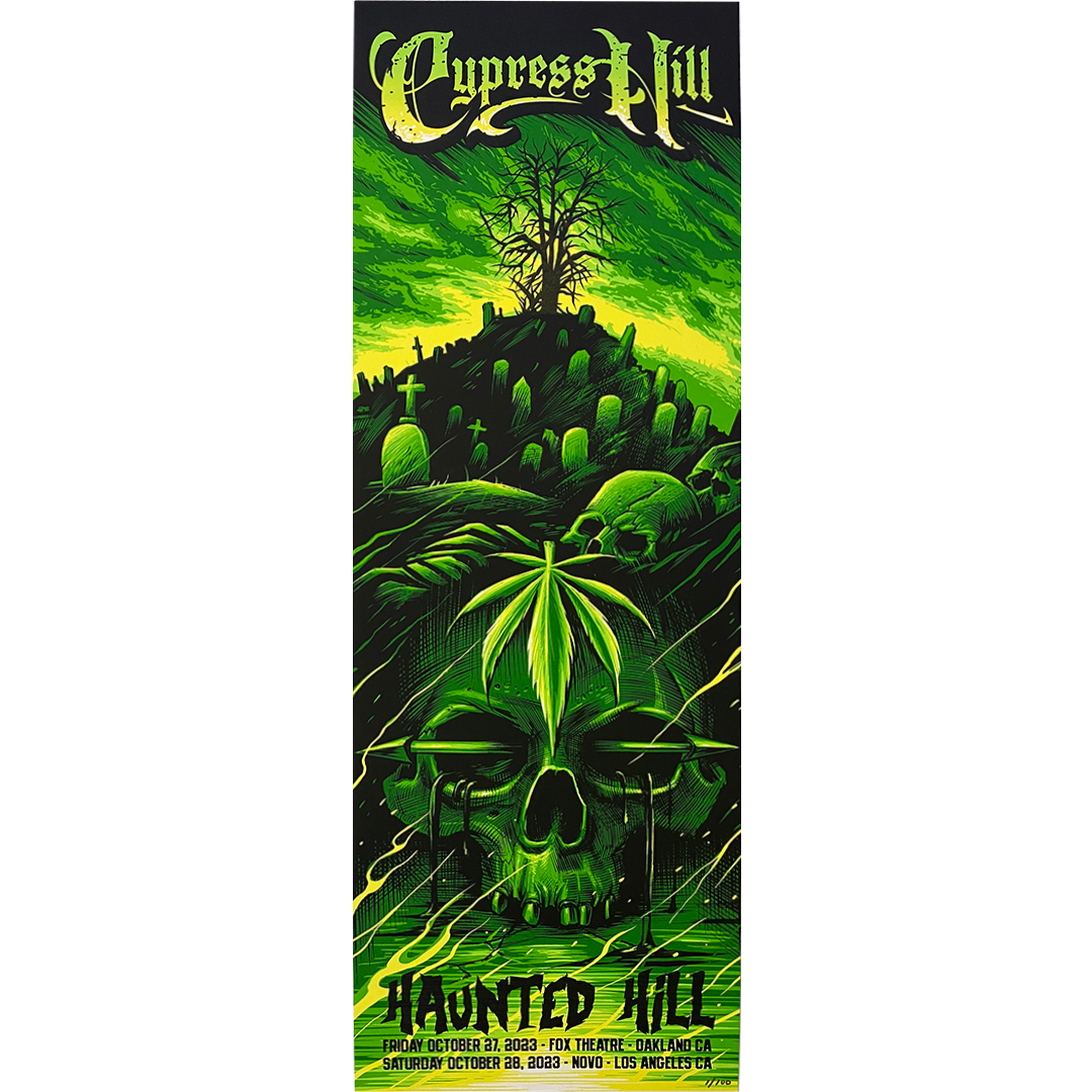 Cypress Hill "Haunted Hill 2023" Limited Edition Maxxer Poster