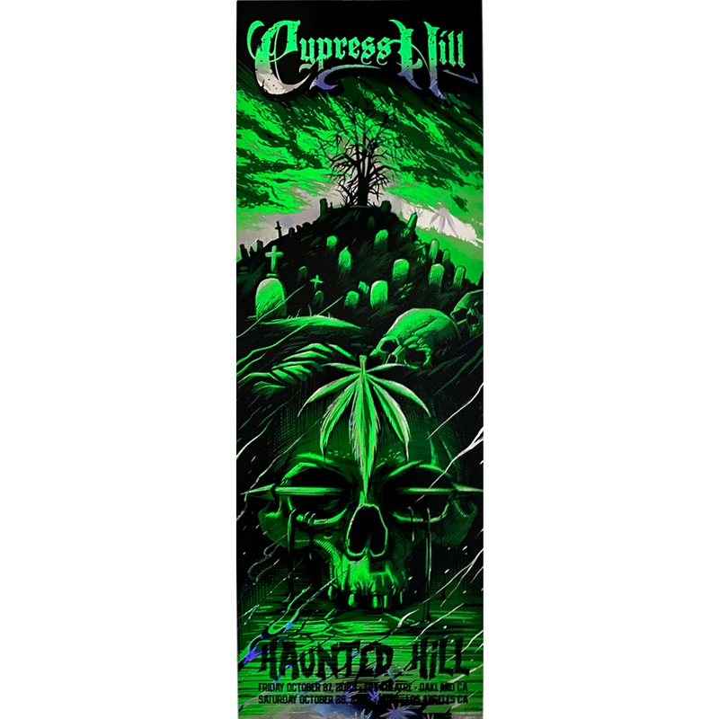 Cypress Hill "Haunted Hill 2023" Limited Edition Maxxer Foil Poster