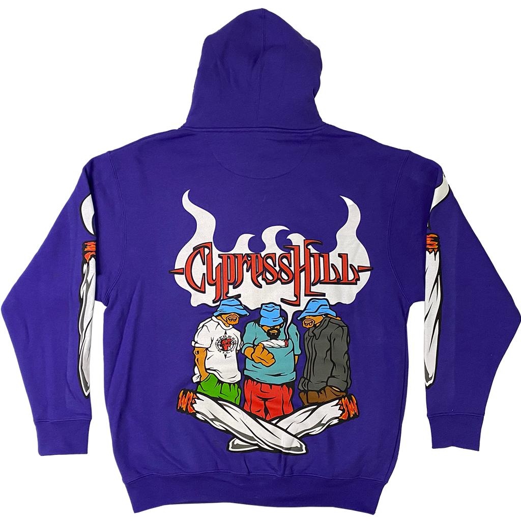 Cypress Hill "Blunted 2023" Pullover Hoodie in Purple