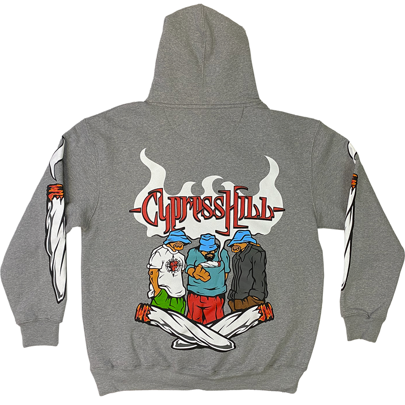 Cypress Hill "Blunted 2023" Pullover Hoodie in Heather Grey