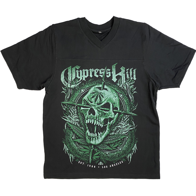 Cypress Hill "EST 1988 Skull" V-Neck Fleece Jersey