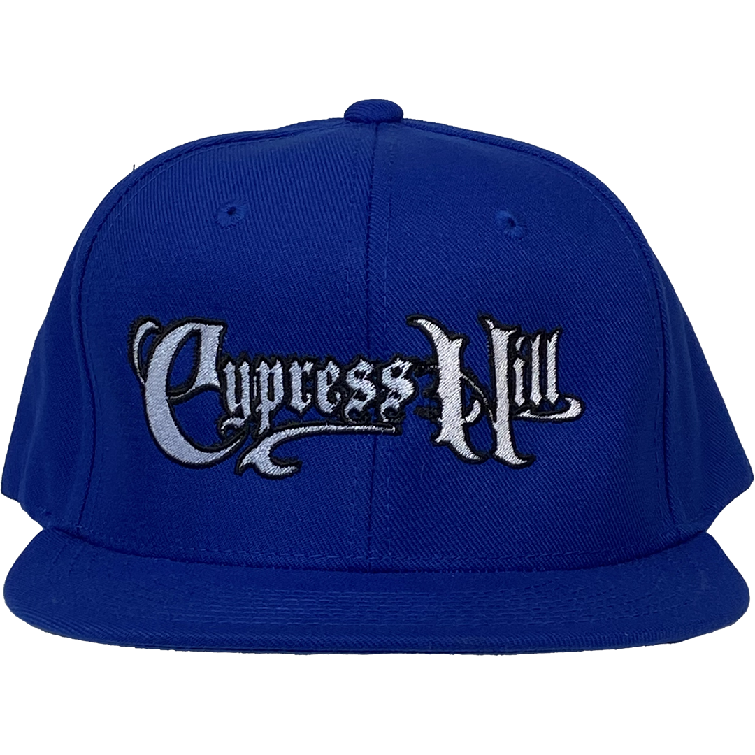 Cypress Hill "Script Logo" Snapback Hat in Blue