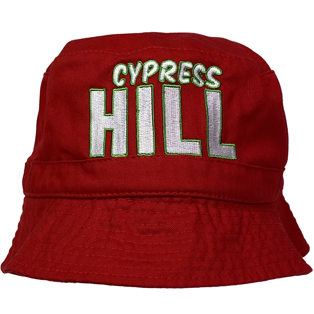 "Classic Stack" Bucket Hat in Red