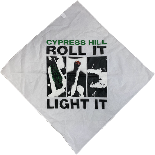 "Roll It" Bandana In White