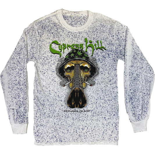 "Fear and Loathing" Long Sleeve T-Shirt In Splatter Dye