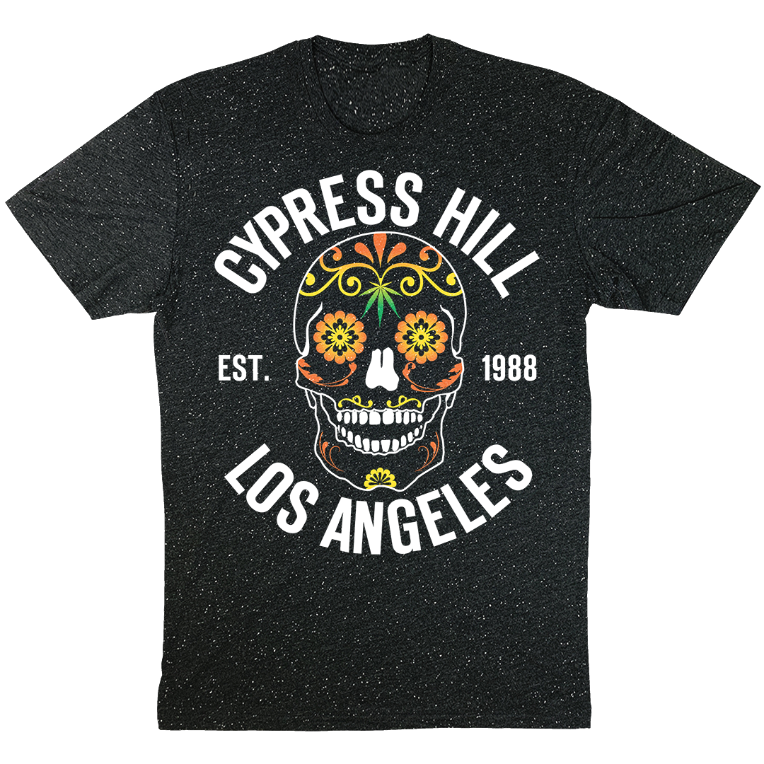 Cypress Hill "Day of the Dead" T-Shirt in Confetti Black