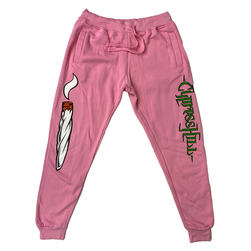 Cypress Hill "Blunted" Sweatpants in Pink