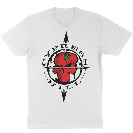 Cypress Hill "Bootleg OG Skull and Compass" White T-Shirt