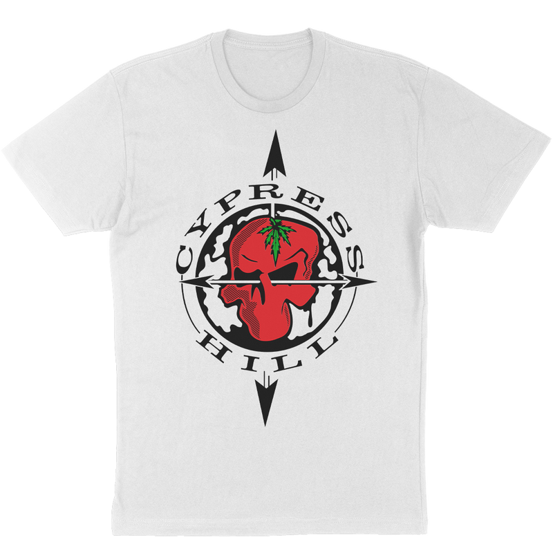 Cypress Hill "OG Skull and Compass" White T-Shirt