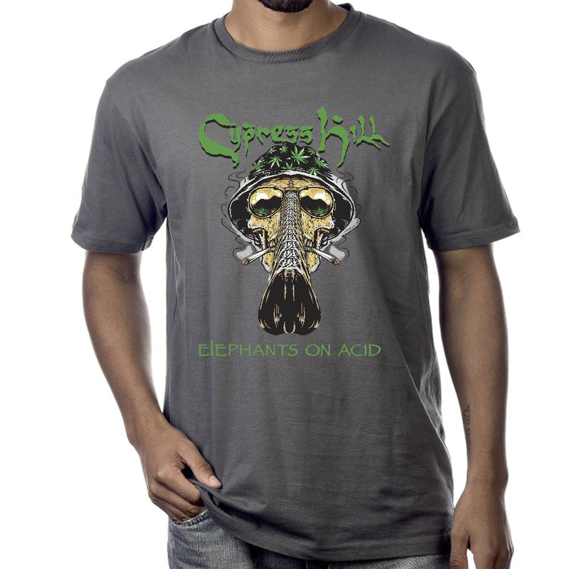 Cypress Hill "Fear And Loathing" T-Shirt in Charcoal Grey