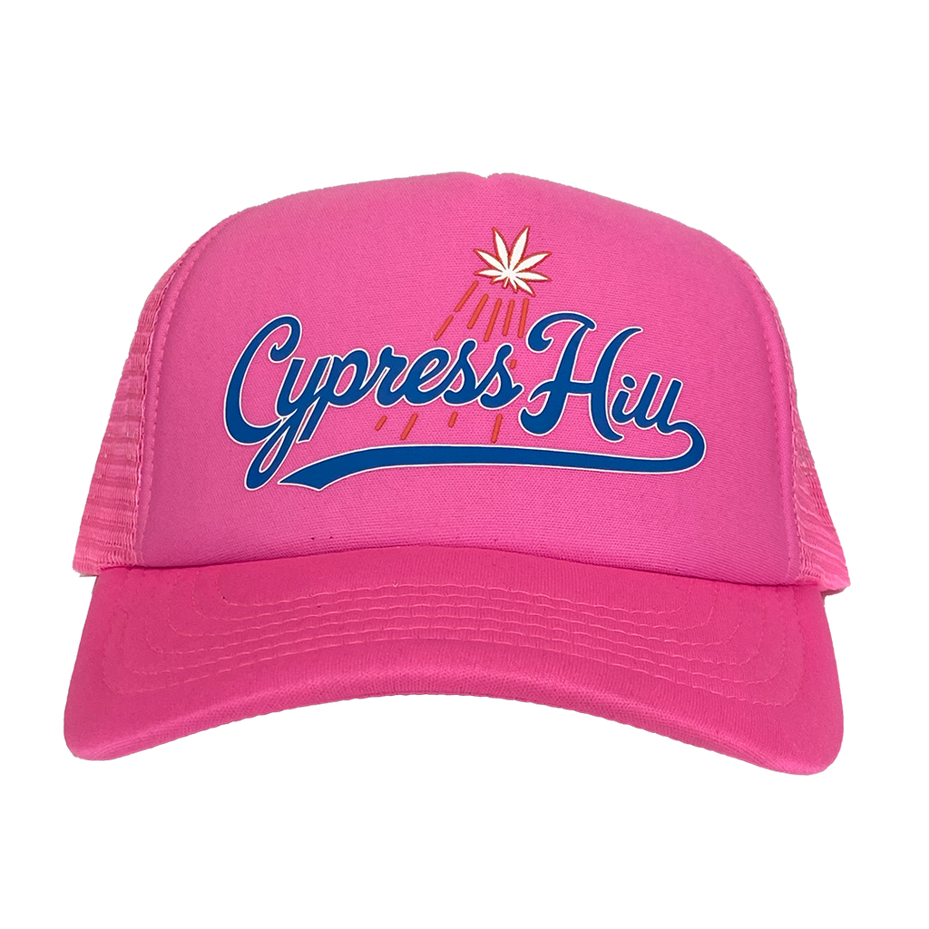Cypress Hill "LA Blue" Trucker Hat in Pink