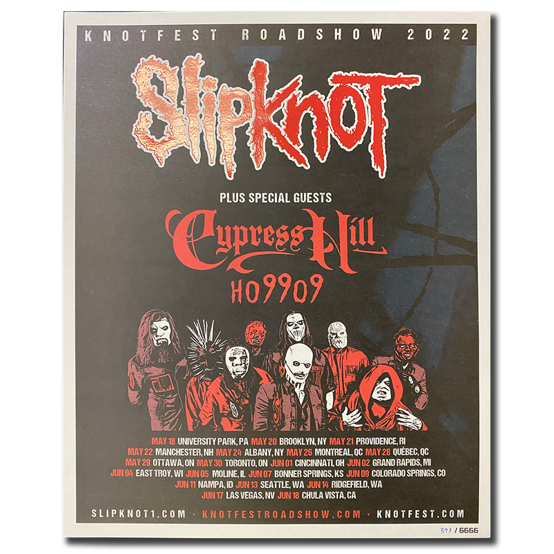 Cypress Hill "Knotfest" LIMITED EDITION Poster