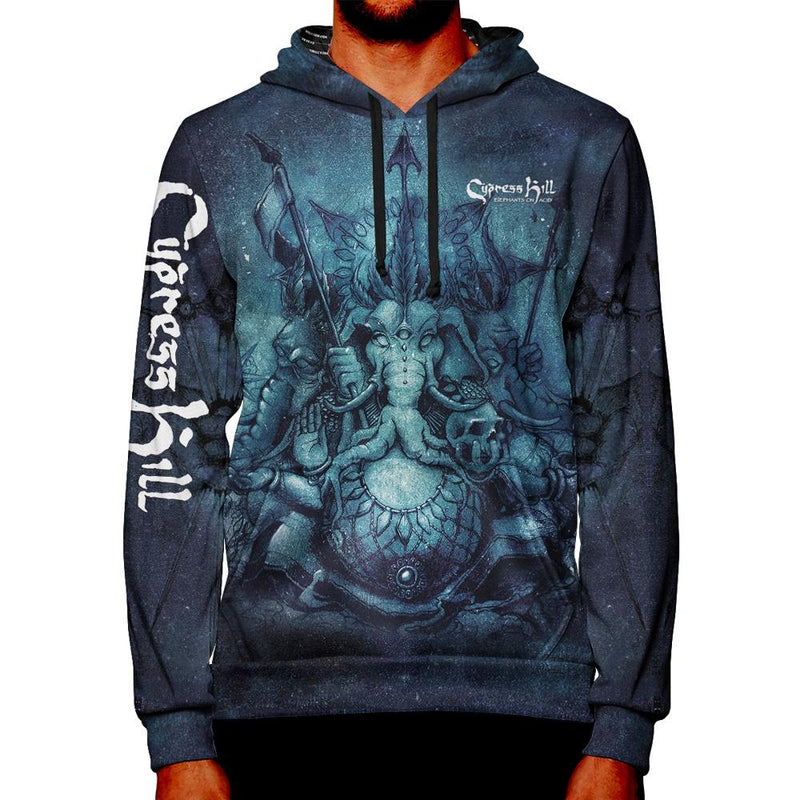 Cypress Hill "Elephants on Acid" Premium All Over Print Pullover Hoodie