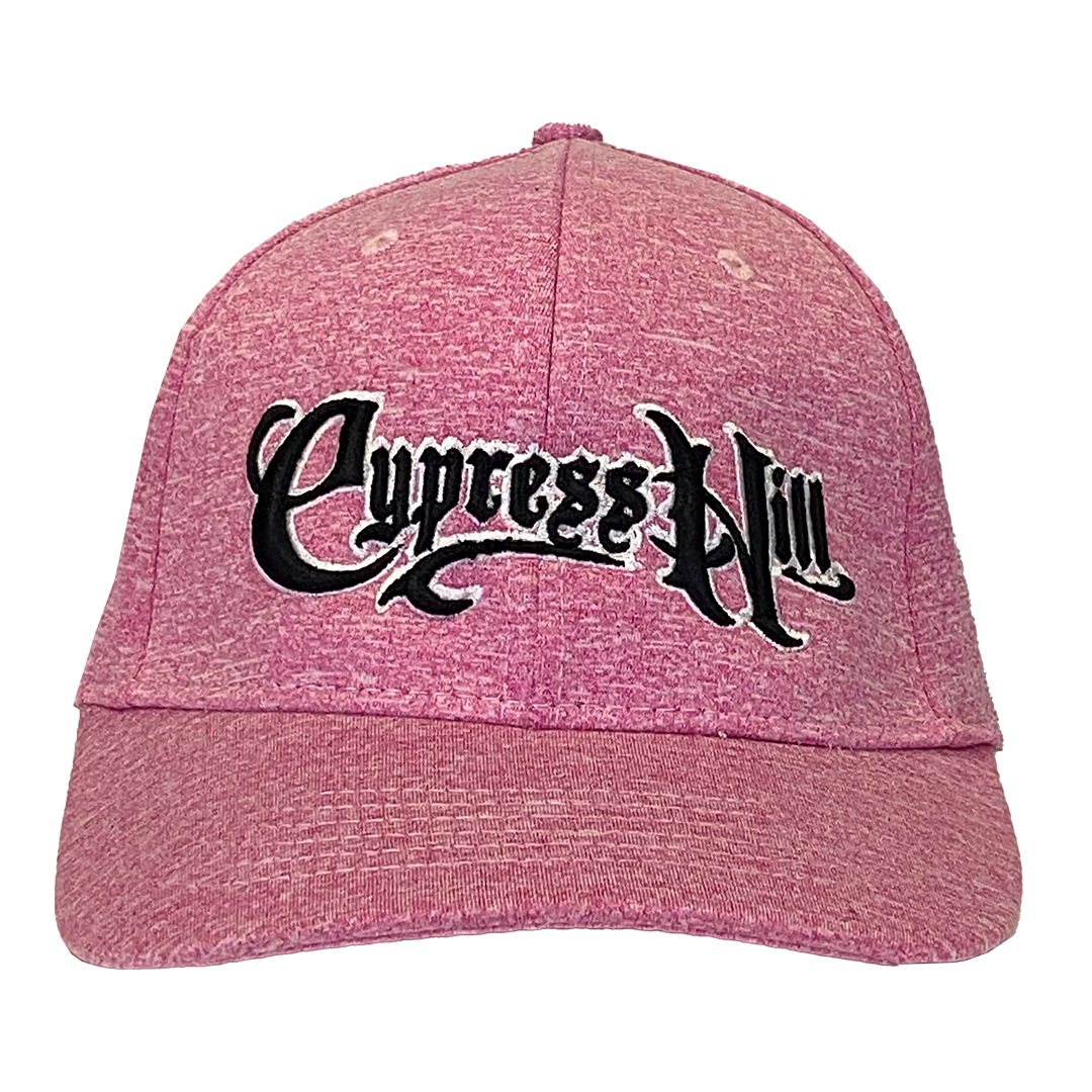Cypress Hill Script Logo Pink Baseball Hat