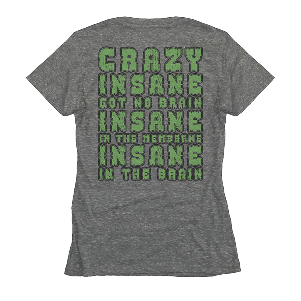 Cypress Hill "Crazy Insane OG Skull & Compass" Women's T-Shirt in Heather Grey